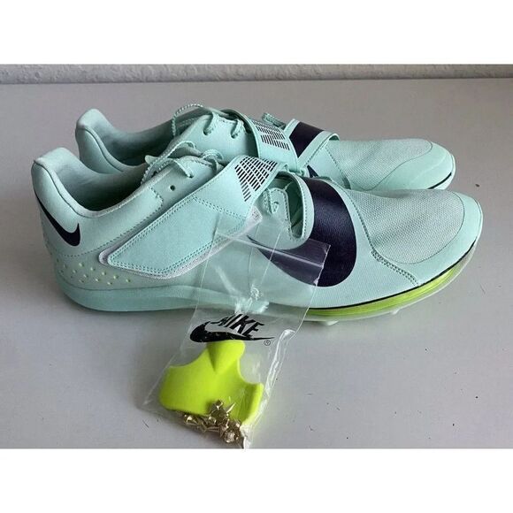 Nike Air Zoom LJ Elite Mint Foam Green Dr9924-300 Men's Size 15 Track Spikes - Picture 4 of 10